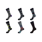 Mid-Calf Socks // Shades of Grey // Pack of 6