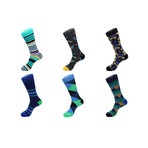 Mid-Calf Socks // Bottle Caps // Pack of 6