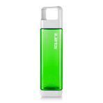 Plastic Square Bottle + Infuser + Filter (Clear)