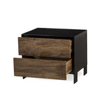 Cardosa Closed Nightstand (Black)