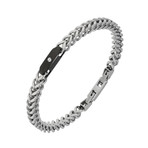 Stainless Steel + Wheat Chain Bracelet