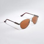 Unisex Coinstar Polarized Sunglasses // Black (Antique Brown)