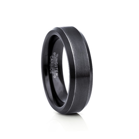 Tungsten Ring // Gunmetal (6mm //Size 8)