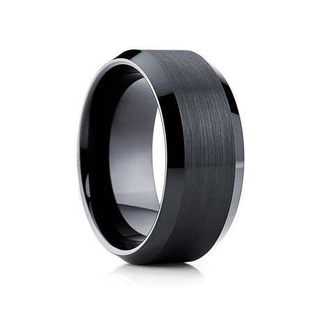 Tungsten Carbide // Wedding Band // Black (6mm // Size 8)