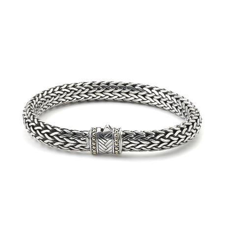 Sterling Silver // 18K Large Bracelet (8")