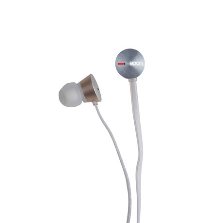 BEAwesome Earphones // White + Silver