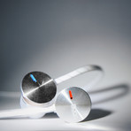 BEAwesome Earphones // White + Silver