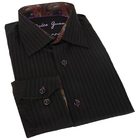 Dolce Guava // Solid Button-Up // Black (S)