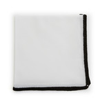 Paisely Dinner Jacket + Pocket Square //  Black + White (US: 37L)