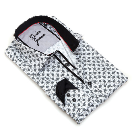Dolce Guava // Murphy Button-Up // White + Grey Dot (2XL)