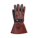 Gauntlet Glove // Black + Brown (S)