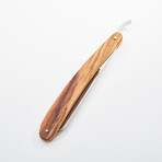 Germany Solingen // Straight Razor // Olive Wood