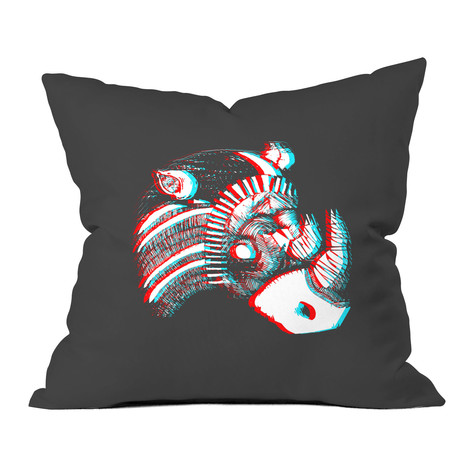 Spirit Rhino // Throw Pillow (18" x 18")