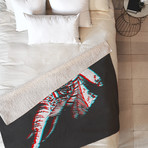 Spirit Elephant // Fleece Throw Blanket (Medium)
