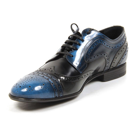 Joseph Derby Shoe // Black + Blue (US: 7)