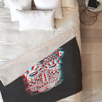 Spirit Bear // Fleece Throw Blanket (Medium)