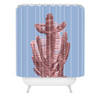 Rose Quartz Cactus // Shower Curtain