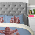 Rose Quartz Cactus // Pillow Case // Set of 2