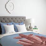 Rose Quartz Cactus // Duvet Cover (Twin)