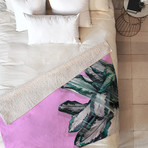 Plant Dynamics // Fleece Throw Blanket (Medium)