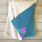 Moon Peaks// Fleece Throw Blanket (Medium)