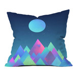 Moon Peaks // Throw Pillow (18" x 18")