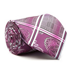 Blanc // Handmade Silk Tie // Purple Paisley