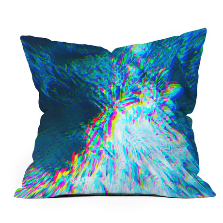 LCD River // Throw Pillow (18" x 18")