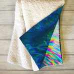 LCD River // Fleece Throw Blanket (Medium)