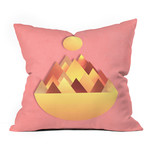 Hot Peaks Alternative // Throw Pillow (18" x 18")
