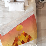 Hot Peaks // Fleece Throw Blanket (Medium)