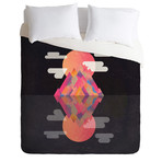 Grape Moon Peaks // Duvet Cover (Twin)