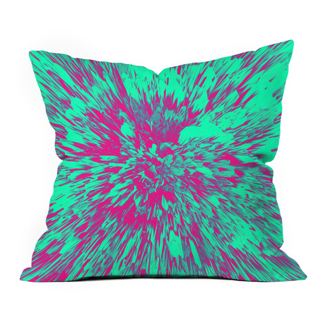 Color Explosion V // Throw Pillow (18" x 18")
