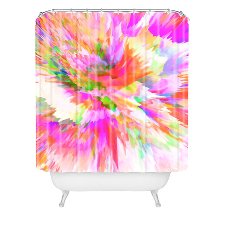 Color Explosion IV // Shower Curtain