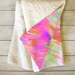 Color Explosion IV // Fleece Throw Blanket (Medium)