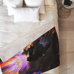 Color Explosion III  // Fleece Throw Blanket (Medium)