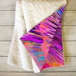 Color Explosion I // Fleece Throw Blanket (Medium)