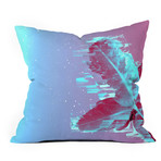 Banana Leaf Through The Code // Throw Pillow (18" x 18")