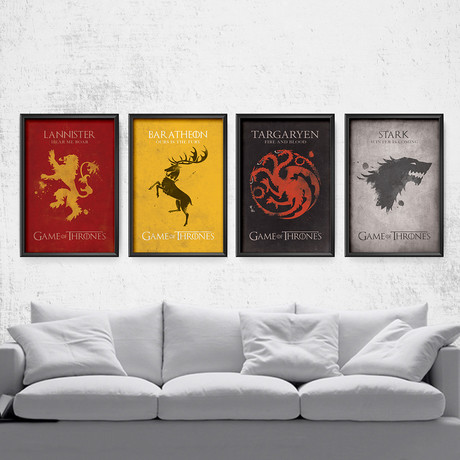 The Pixel Empires // Game of Thrones House Series (11"W x 14"H)