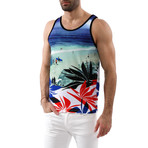 Parke and Ronen // Printed Tank Top // North Island Red (S)