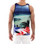 Parke and Ronen // Printed Tank Top // North Island Red (S)