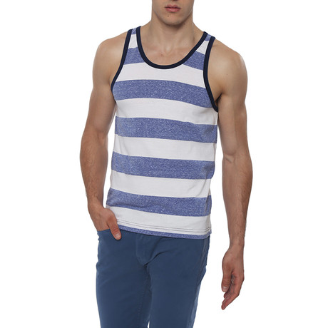 Striped Tank Top // Blue + White Stripe (XS)