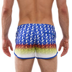 Sprinter Print Stretch // Water Island Electric Blue Ombre (M)