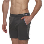 Parke and Ronen // Catalonia Solid Stretch // Charcoal + Lilac (34)