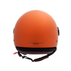 Orange Vintage Leather Helmet (21.3" Circumference // XS)