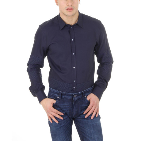 Clayton Long-Sleeve Shirt // Blue (US: 15.5R)