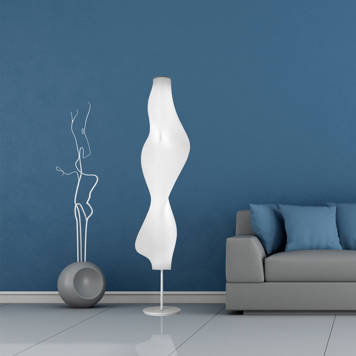 Silhouette Floor Lamp // 74" - Contempo Lights - Touch of Modern