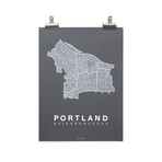 Portland (White on Navy)