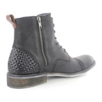 Urban Side Zip Lace-Up Boot // Black (US: 7.5)