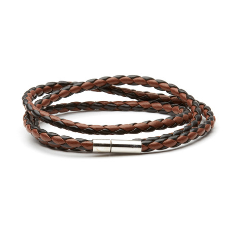 Triple Coil Bracelet // Brown